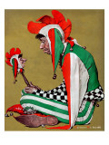 "Jester", February 11,1939 Giclee Print by Norman Rockwell