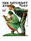 "Hayseed Critic" Saturday Evening Post Cover, July 21,1928 Giclee Print by Norman Rockwell