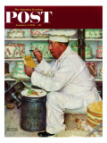 "How to Diet" Saturday Evening Post Cover, January 3,1953 Giclee Print by Norman Rockwell