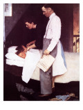 "Freedom From Fear", March 13,1943 Giclee Print by Norman Rockwell