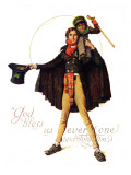 "Tiny Tim" or "God Bless Us Everyone", December 15,1934 reproduction procédé giclée par Norman Rockwell