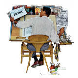 "Artist at Work", September 16,1961 Giclee Print by Norman Rockwell