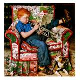 "Trumpeter", November 18,1950 reproduction procédé giclée par Norman Rockwell