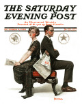 "Election Debate" Saturday Evening Post Cover, October 9,1920 Reproduction procédé giclée par Norman Rockwell