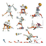 "Cheerleader", November 25,1961 Giclee Print by Norman Rockwell