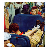 "Travel Experience", August 12,1944 Giclee Print by Norman Rockwell