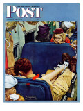 "Travel Experience" Saturday Evening Post Cover, August 12,1944 Giclee Print by Norman Rockwell