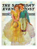 "On Top of the World" Saturday Evening Post Cover, July 11,1936 Giclee Print by Norman Rockwell