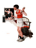 "Champ or Be a Man", April 29,1922 reproduction procédé giclée par Norman Rockwell