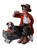 "Sick Puppy", March 10,1923 Reproduction procédé giclée par Norman Rockwell