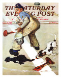 "Spilled Paint" Saturday Evening Post Cover, October 2,1937 Giclee Print by Norman Rockwell