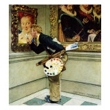 "Art Critic", April 16,1955 Giclee Print by Norman Rockwell