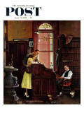 "Marriage License" Saturday Evening Post Cover, June 11,1955 Giclee Print by Norman Rockwell