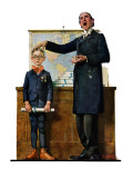 "Schoolmaster" or "First in his Class", June 26,1926 Giclee Print by Norman Rockwell