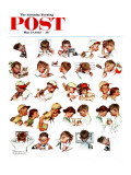 "Day in the Life of a Boy" Saturday Evening Post Cover, May 24,1952 Reproduction procédé giclée par Norman Rockwell