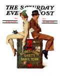 "Gaiety Dance Team" Saturday Evening Post Cover, June 12,1937 Reproduction procédé giclée par Norman Rockwell