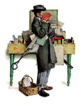 "Bookworm", August 14,1926 Giclee Print by Norman Rockwell