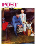 "Breaking Home Ties" Saturday Evening Post Cover, September 25,1954 Giclée-Druck von Norman Rockwell