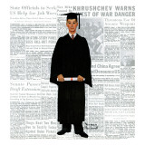 "Graduate", June 6,1959 Giclee Print by Norman Rockwell