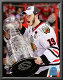 Jonathan Toews with the 2009-10 Stanley Cup Print