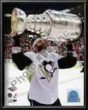 Maxime Talbot Game 7 - 2008-09 NHL Stanley Cup Finals With Stanley Cup Trophy Poster