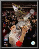 Chase Utley With World Series Trophy Prints