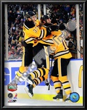 Patrice Bergeron, Zdeno Chara, & Marco Sturm Celebrate Game Winning Goal 2010 NHL Winter Classic Posters