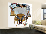 "Artist at Work" Saturday Evening Post Cover, September 16,1961 Wall Mural – Large by Norman Rockwell