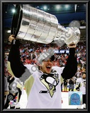 Sidney Crosby Game 7 - 2008-09 NHL Stanley Cup Finals With Trophy Prints