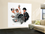 "Baby Carriage" Saturday Evening Post Cover, May 20,1916 Wall Mural – Large by Norman Rockwell