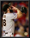 Brian Wilson Celebrates Winning Game Five of the 2010 World Series Print