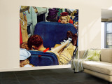 "Travel Experience" Saturday Evening Post Cover, August 12,1944 Wall Mural – Large by Norman Rockwell