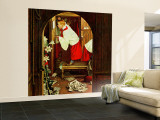 "Choirboy" Saturday Evening Post Cover, April 17,1954 Wall Mural – Large by Norman Rockwell