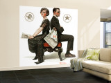 "Election Debate" Saturday Evening Post Cover, October 9,1920 Wall Mural – Large by Norman Rockwell