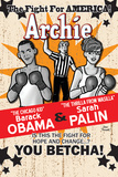 Archie Comics Cover: Archie #617 Barack Obama and Sarah Palin Campaign Pains Part 2 (Variant) Plakater af Dan Parent Archie Comics Cover: Archie #617 Barack Obama and Sarah Palin Campaign Pains Part 2 (Variant) Plakater af Dan Parent