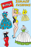 Archie Comics Fashions: Betty's Summer Fashions Kunstdrucke