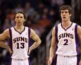 Portland Trail Blazers v Phoenix Suns: Steve Nash and Goran Dragic Photographic Print by Christian 