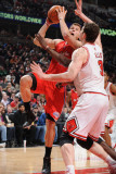 Los Angeles Clippers v Chicago Bulls: Blake Griffin and Omer Asik Photographic Print by Randy Belice