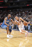 Washington Wizards v New Jersey Nets: Jordan Farmar and Gilbert Arenas Photographic Print by David Dow
