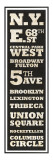 New York Vintage Sign Giclee Print