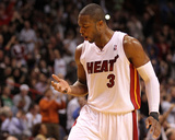 Cleveland Cavaliers  v Miami Heat: Dwyane Wade Photographic Print by Mike Ehrmann