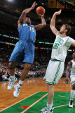 Washington Wizards v Boston Celtics: Trevor Booker and Semih Erden Photographic Print by Brian Babineau