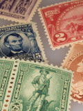 Classic United States Postage Stamps Photographic Print by Phil Schermeister