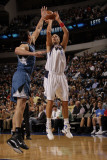 Minnesota Timberwolves v Dallas Mavericks: Dirk Nowitzki and Darko Milicic Photographic Print by Danny Bollinger