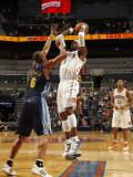 Denver Nuggets v Charlotte Bobcats: Stephen Jackson and Arron Afflalo Photographic Print by Kent Smith