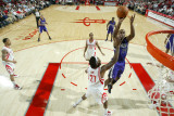 Sacramento Kings v Houston Rockets: Carl Landry and Jordan Hill Photographic Print by Bill Baptist