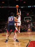 Atlanta Hawks v Toronto Raptors: Jerryd Bayless and Zaza Pachulia Photographic Print by Ron Turenne