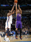 Phoenix Suns v Oklahoma City Thunder: Robin Lopez and D.J. White Photographic Print by Layne Murdoch