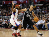 San Antonio Spurs v Los Angeles Clippers: Richard Jefferson and Baron Davis Photographie par Harry How
