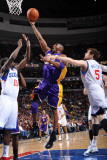 Los Angeles Lakers v Philadelphia 76ers: Kobe Bryant, Jrue Holiday and Andres Nocioni Photographic Print by Jesse D. Garrabrant